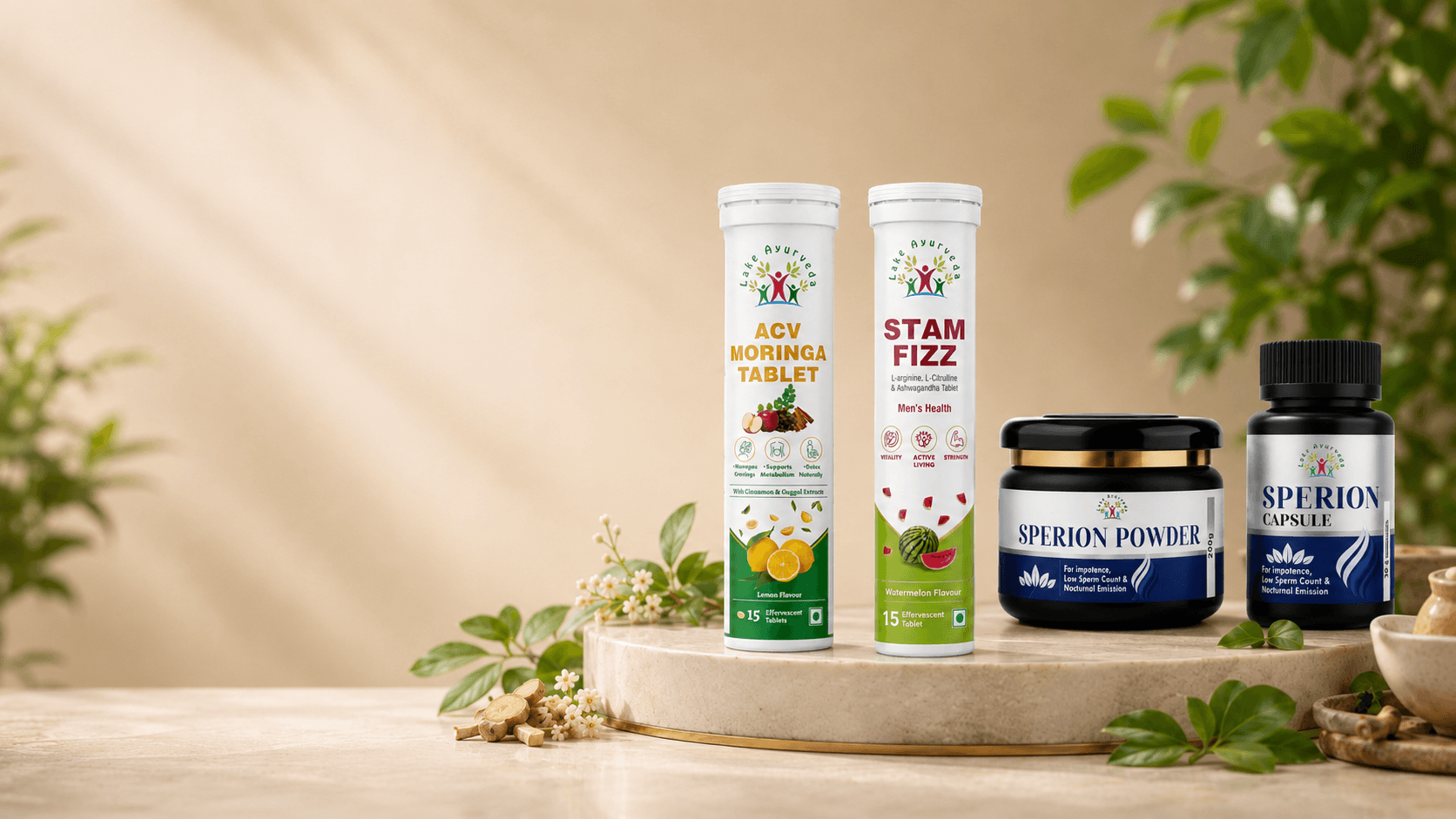 The full Lake Ayurveda kit, in one wellness routine.
